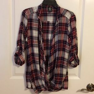 Plaid blouse
